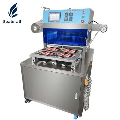 ซื้อ Vertical Expansion 304 Stainless Steel Pneumatic Tray Sealer for Fully Automatic Cup Sealing การผลิตออนไลน์